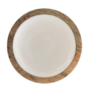 PLATO PAN MADERA ESMALTE BLANCO 2315052