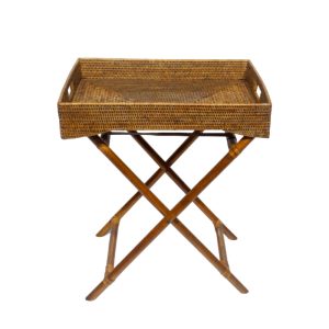 BANDEJA RATÁN C/PATAS TIJERA